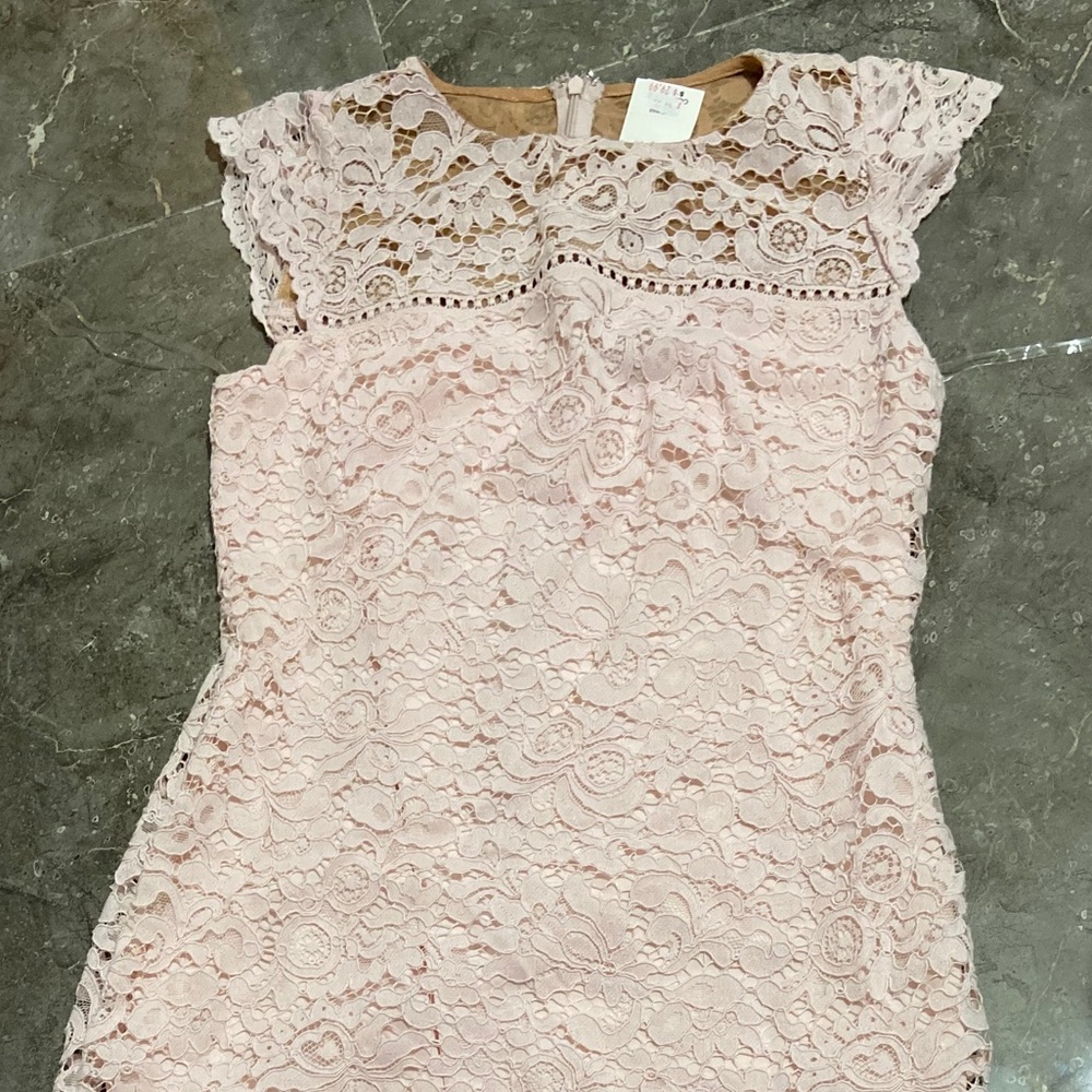 Blush Lace Dress